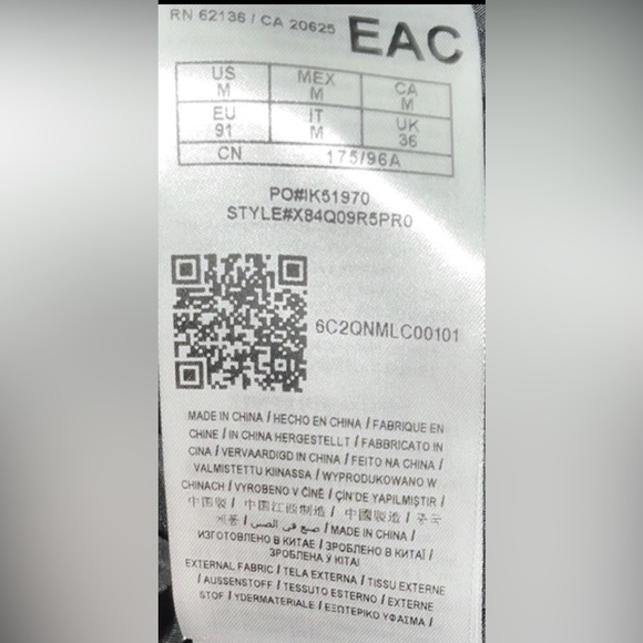 Like New Men's Black and Gray Hooded Zipper Guess Size Large . - Picture 7 of 14